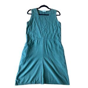 Eucalyptus green cotton pocket dress